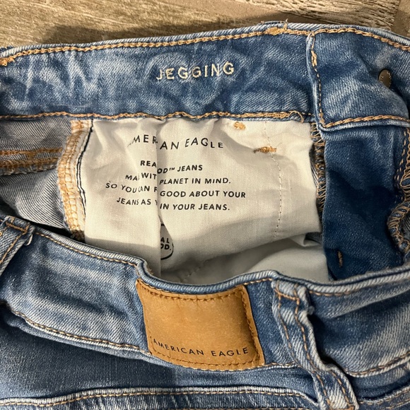American Eagle Jeggings next level stretch ripped skinny jeans - Picture 5 of 8